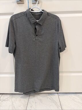 lululemon athletica Men's Heather Charcoal Polo